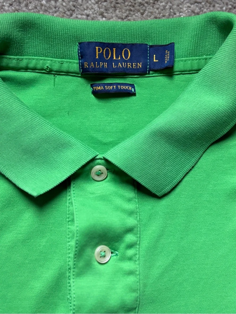 Ralph Lauren Bright Green Men’s Classic Polo